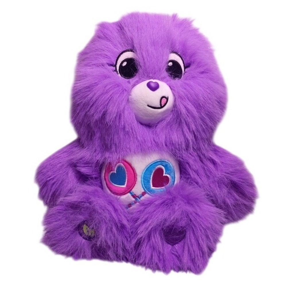 Care Bears‎ Purple Super Fluffy Shaggy Collectible Bear